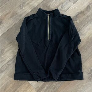 Lilly Pulitzer Black Half-Zip Pullover with Gold Zip